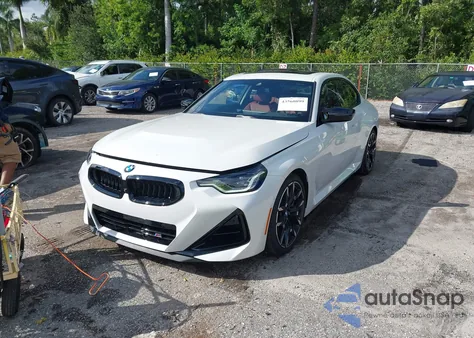 2025 BMW M240 I xDrive из США, поврежденный, VIN 3MW53CM05S8F76634